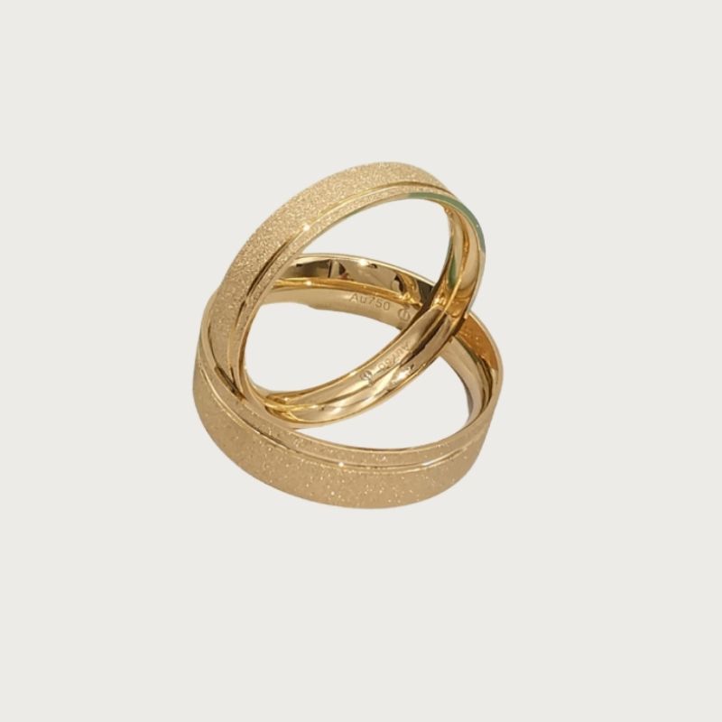 Sandblast Finish Wedding Ring by Opulenti