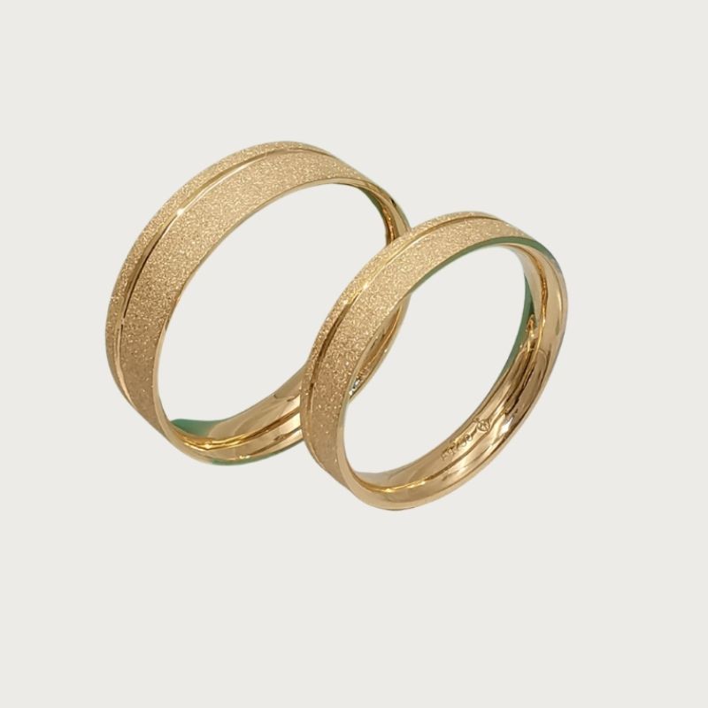 Wedding Ring in Sandblast Finish by Opulenti